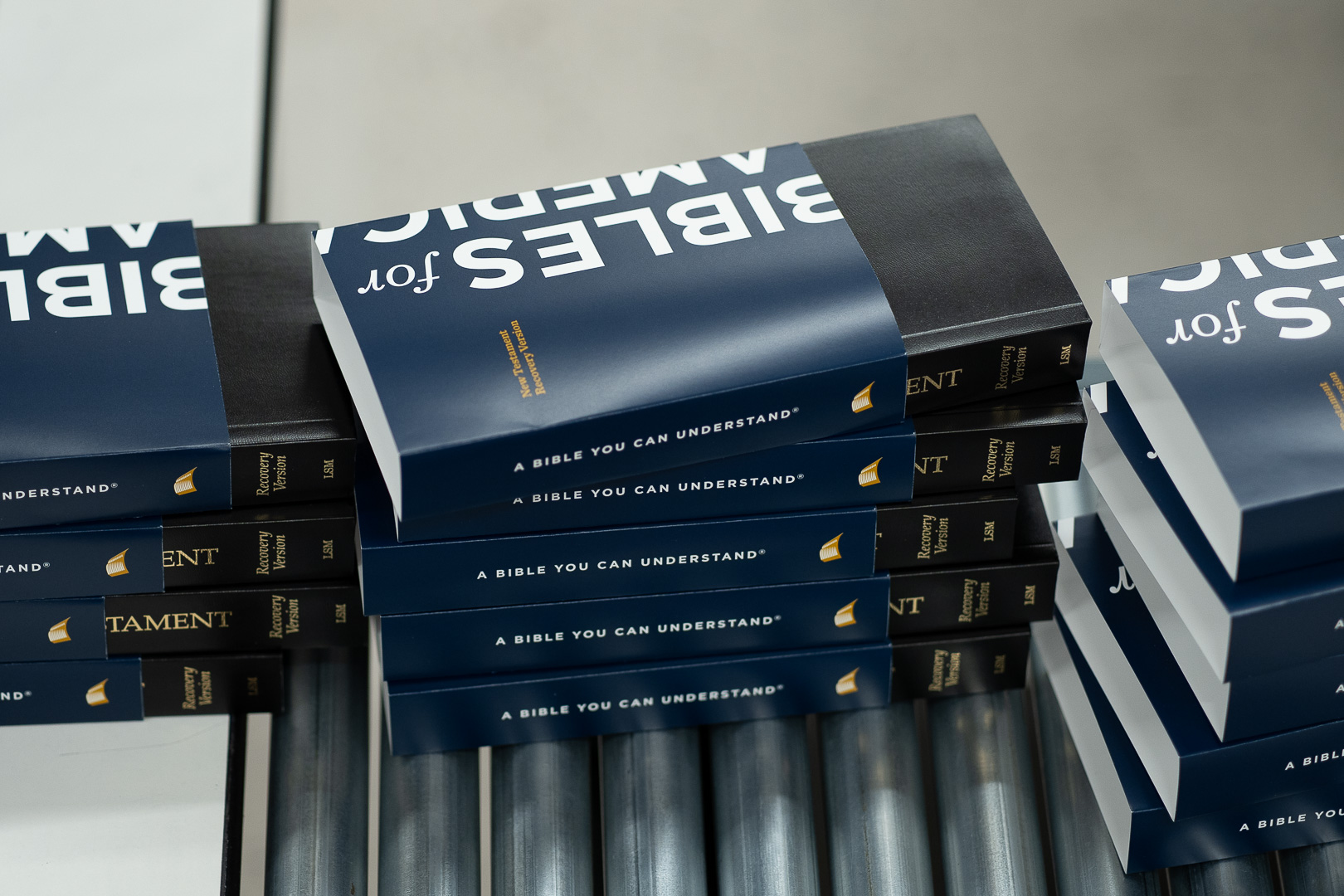 1 Stacks of Bibles